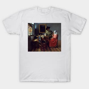 The Glass of Wine by Jan Vermeer T-Shirt